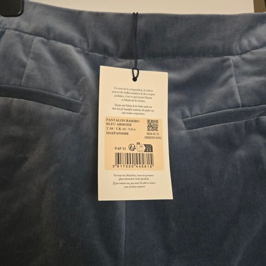 Sezane Trousers Uk 10 New with Tags