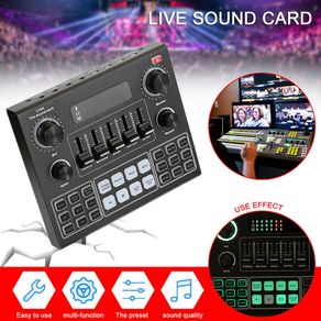 New Bluetooth Sound Card Stereo Noise Reduction Audio Mixer