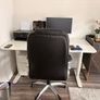 Electric sit to stand desk,chair and cabinet. Image 2