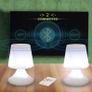 Table Lamp with Bluetooth Speaker, Rechargeable LED Night Light, Portable Dimmable Bedside Lamp with Remote and 16 Colors Changing for Bedroom/Office/Outdoor/Reading/Party Image 6