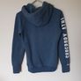 superdry hoodie size xs 19" pit to pit blue like new condition Image 2