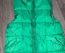 H and M Green Gilet Size 6-8 years