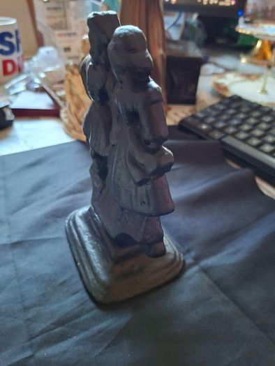 A Beautiful Old Cast Iron Bookend, Tabletop Sculpture or Doorstop, Postage Available or collection