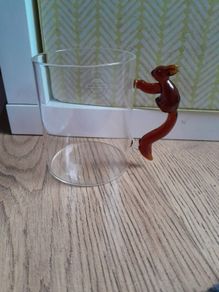 Squirrel borosilicate glass mug