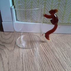 Squirrel borosilicate glass mug