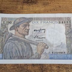 France, 10 Francs 1949 banknote, great condition - free standard postage