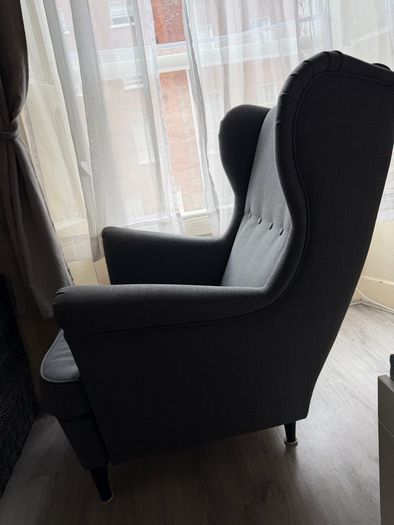 Armchair with stool
