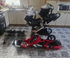 double buggy new born - toddler