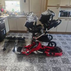 double buggy new born - toddler