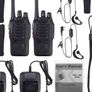 NEW SALE- 10pcs Two-Way Radio Walkie Talkies-Long Range Walkie Talkie 16CH Single Band LED Light Voice Prompt with Original Earpieces for Field Survival Biking Image 4