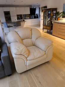 Real leather chair