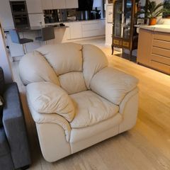 Real leather chair