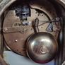 vintage ceramic, brass mantel clock. Working perfectly. Image 8
