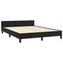 Bed Frame without Mattress Dark Grey 135x190cm Double Velvet Image 3