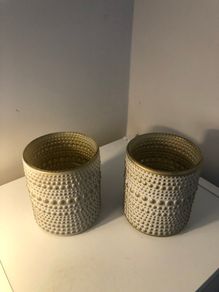 Candle holders set designer Nordic scandi