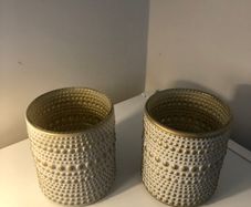 Candle holders set designer Nordic scandi