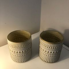 Candle holders set designer Nordic scandi