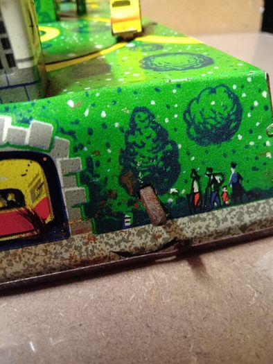 Vintage Russian wind up  Tin Toy  - Town - City
