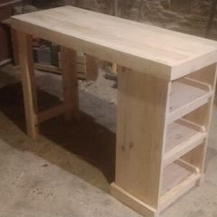 Handmade rustic kitchen island