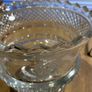 Large Vintage Crystal Cut Bowl Image 10