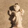 A holy water font  a small cherub angel statue .small religious decorative item, Image 4