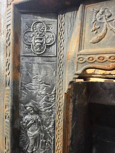 Antique Cast Iron Fireplace Surround