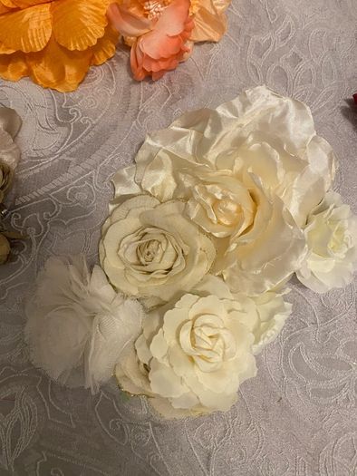 Mixed selection of Fabric  and millinery products please read description for information
