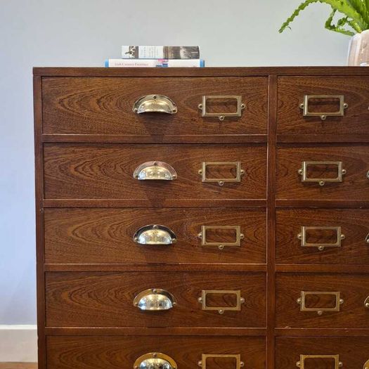 Apothecary / Mid-century Multi-Drawer Chest