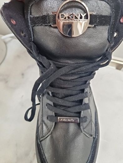 DKNY Black & Silver Boots