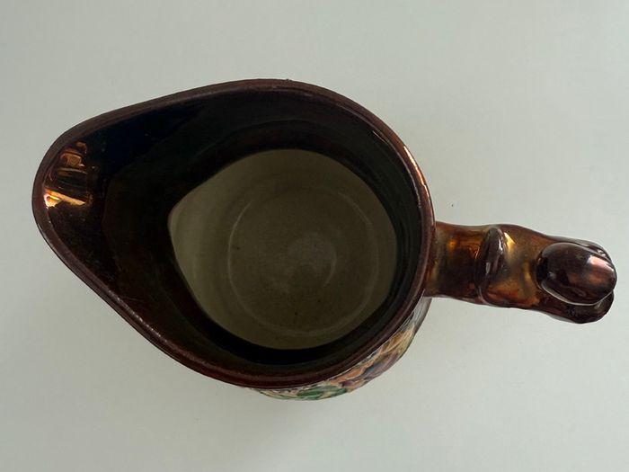 Antique Victorian Staffordshire Copper Lustreware Collection. 5 Pieces