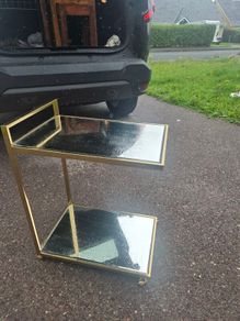 Gold mirrored DFS Drinks trolly