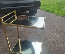 Gold mirrored DFS Drinks trolly