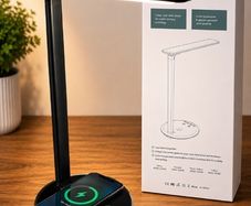 LED Desk Lamp With Wireless Charger  Touch Control