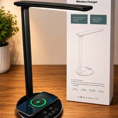 LED Desk Lamp With Wireless Charger  Touch Control