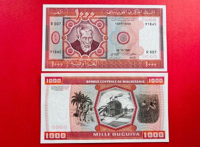 Mauritania 1000  Ouguiya  1981. UNISSUED Pick  3d. ( Uncirculated )