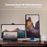 CalDigit Thunderbolt 4 Element Hub - Universal Multi-Port Hub, 4X Thunderbolt 4/USB4 Ports, 4X USB 3.2 Gen2 10Gb/s Ports, Single display up to 8K or Dual 4K 60Hz Displays, 60W Charging with 0.8m Cable Image 9