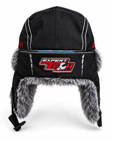 Snap On Tools Mens Legend Trapper Deerstalker Hat Black Choko Grey - NEW