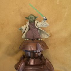 Star Wars Attack of the Clones Basic 2002 Collection 1 Yoda Action Figure #33 [Jedi Master]
