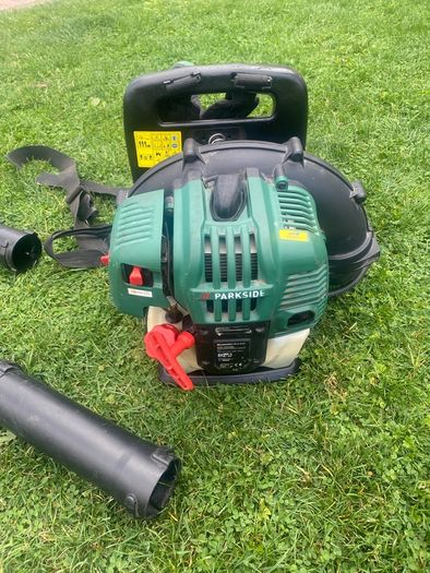 Lidl Parkside 52cc petrol backpack leaf blower model PBLG52A1