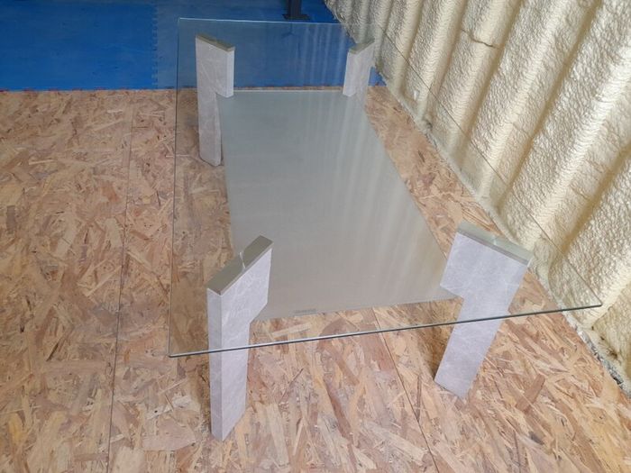 glass coffee table