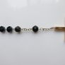 Vintage Long vintage garnet crystal aurora borealis 5 decades Rosary Image 5