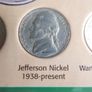 American Nickels Of The 20th Century Coin Set In Hard Plastic Display Holder Image 4