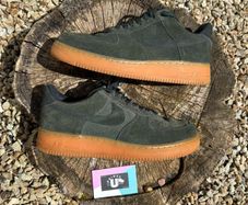 Premium Nike Air Force 1 Low Olive Suede