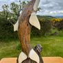Wooden Dolphin Sculpture 50 cm in height Image 5