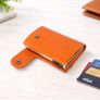 Genuine Leather Pop-Up Card Holder Wallet RFID Blocking Slim Credit Card Case Image 4