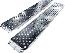 Loading Ramps, Set of 2 Heavy Duty Steel Ramps, for Van, Lawnmower, ATV, Quad Motorcycle, Capacity 400 kg, 160 x 23 x 5 cm
