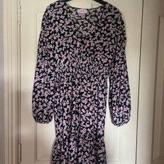 Brand new savida black and floral long sleeved mini dress