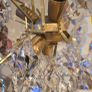 1960 Germany Palwa Sputnik Chandelier Swarovski Crystal & Gilt Brass Image 2