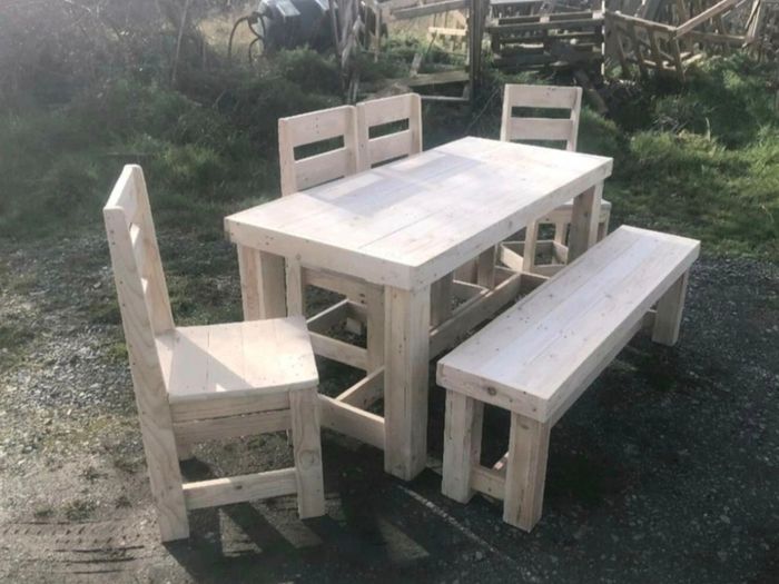 Handmade rustic table