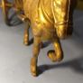 Horse with Cart Ornament Statue Figure Scuplture Image 4